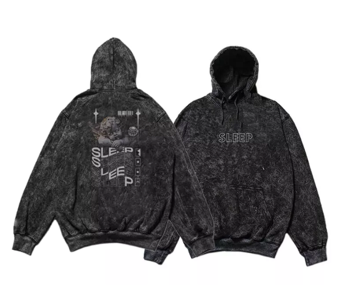 Jaket Distro Sleep - Abu-Abu