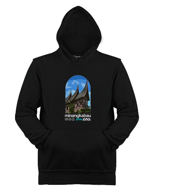 Hoodie Rumah Gadang - Hitam