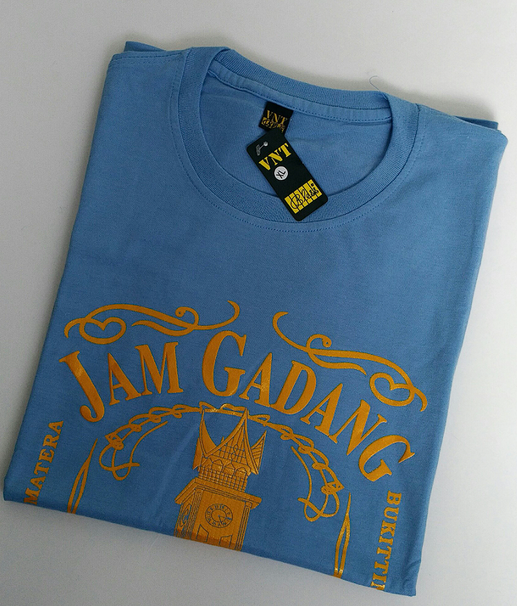 Baju Kaos Jam Gadang Anak-Anak - Biru