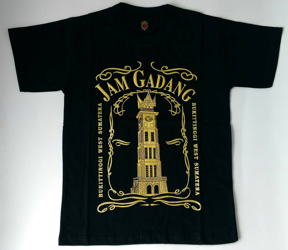 Baju Kaos Jam Gadang Anak-Anak - Hitam