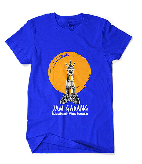 Baju Kaos Jam Gadang Dewasa